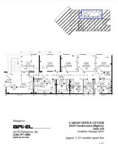 29355 Northwestern Hwy, Southfield, MI for lease Floor Plan- Image 1 of 1