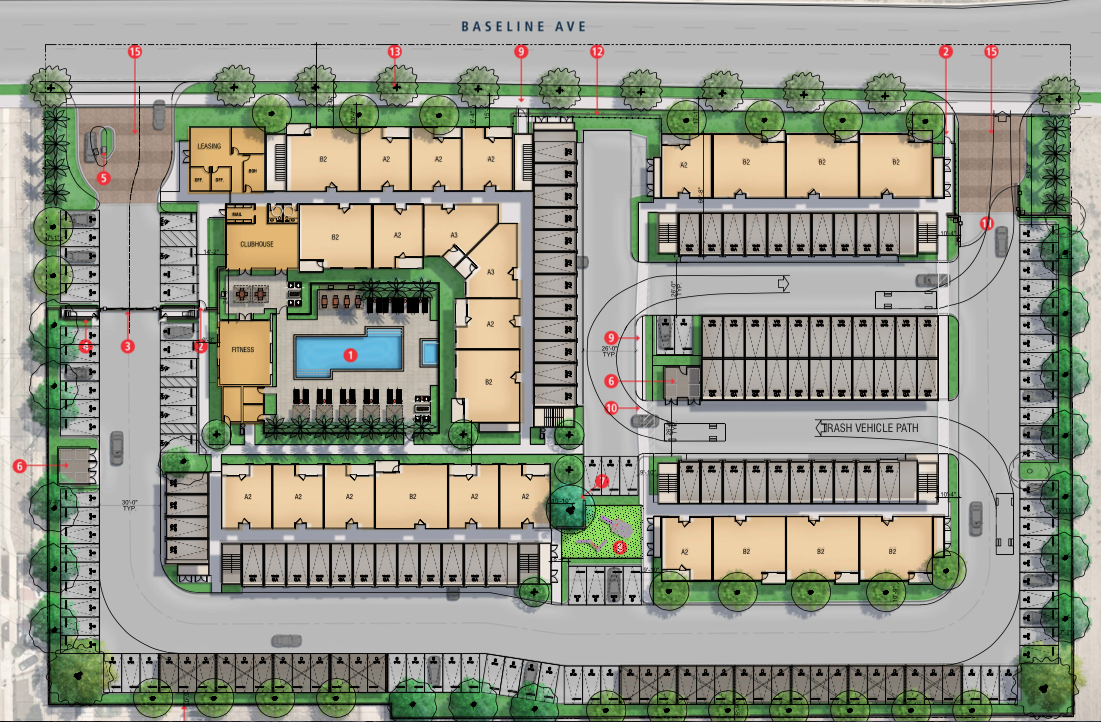 16813 Baseline, Fontana, CA à vendre Plan de site- Image 1 de 3