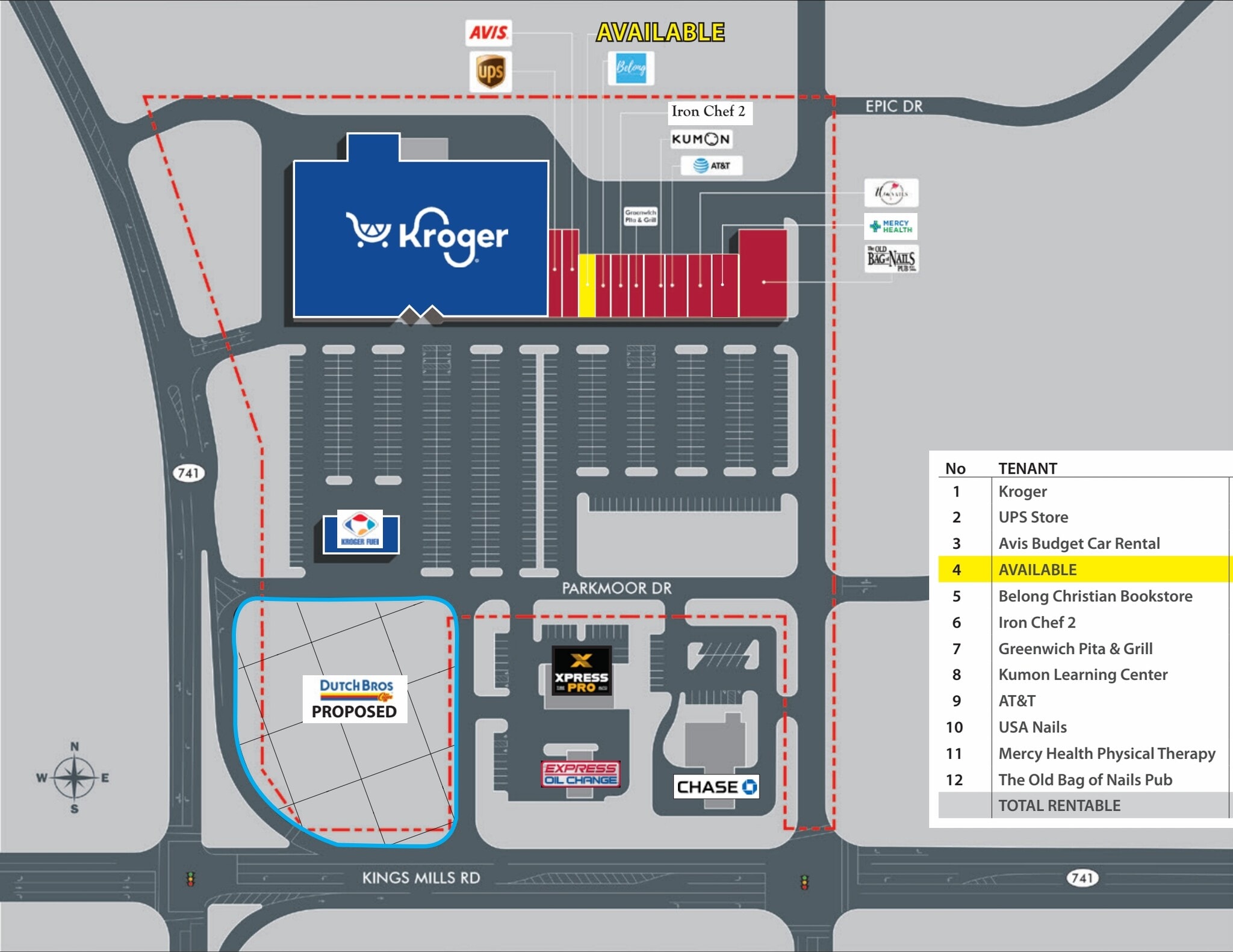 5210-5254 Kings Mills Rd, Mason, OH for lease Site Plan- Image 1 of 1