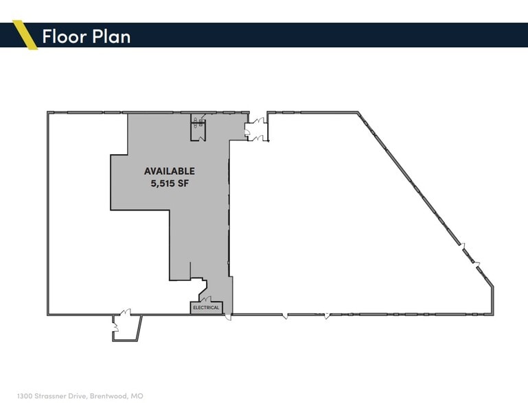 1300 Strassner Dr, Brentwood, MO for lease - Floor Plan - Image 1 of 1