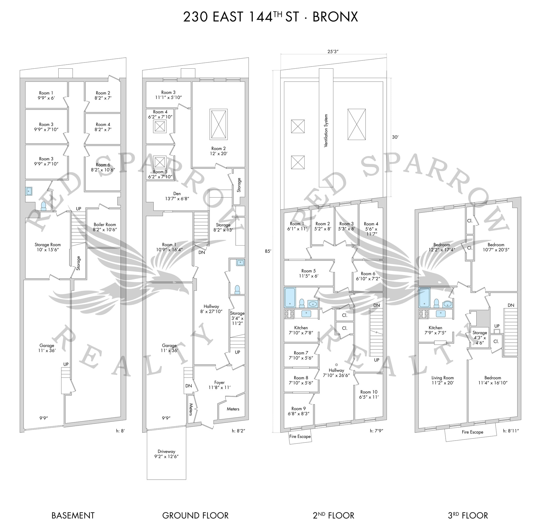 230 E 144th St, Bronx, NY à louer Plan d’étage- Image 1 de 12