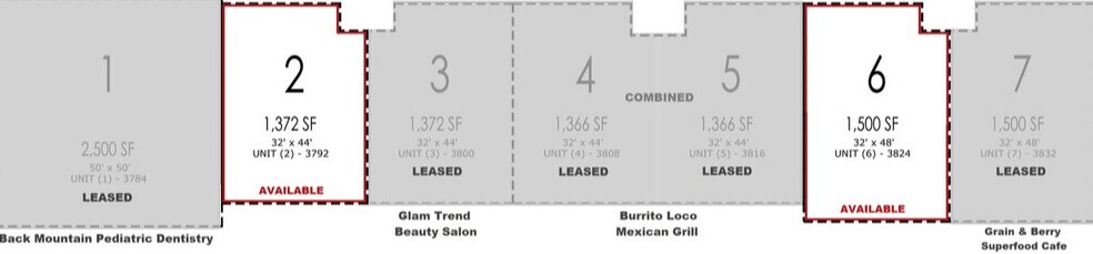 3500 Route 415, Dallas, PA à louer - Plan d’étage - Image 2 de 5