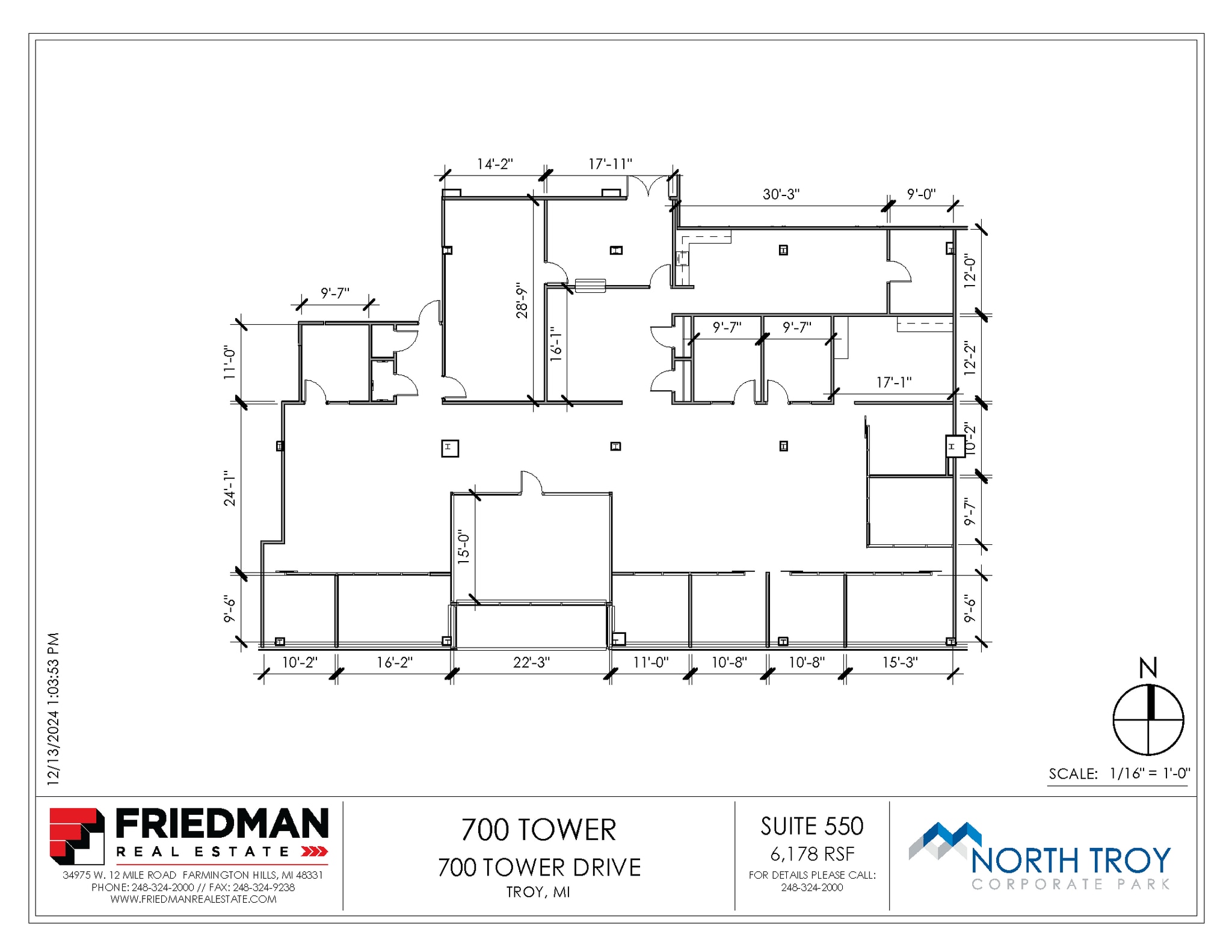 700 Tower Dr, Troy, MI for lease Floor Plan- Image 1 of 2
