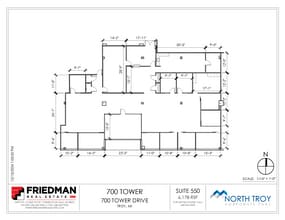 700 Tower Dr, Troy, MI for lease Floor Plan- Image 1 of 2