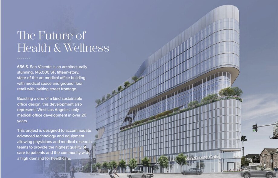 650-676 S San Vicente Blvd, Los Angeles, CA à louer - Photo du bâtiment - Image 2 de 5