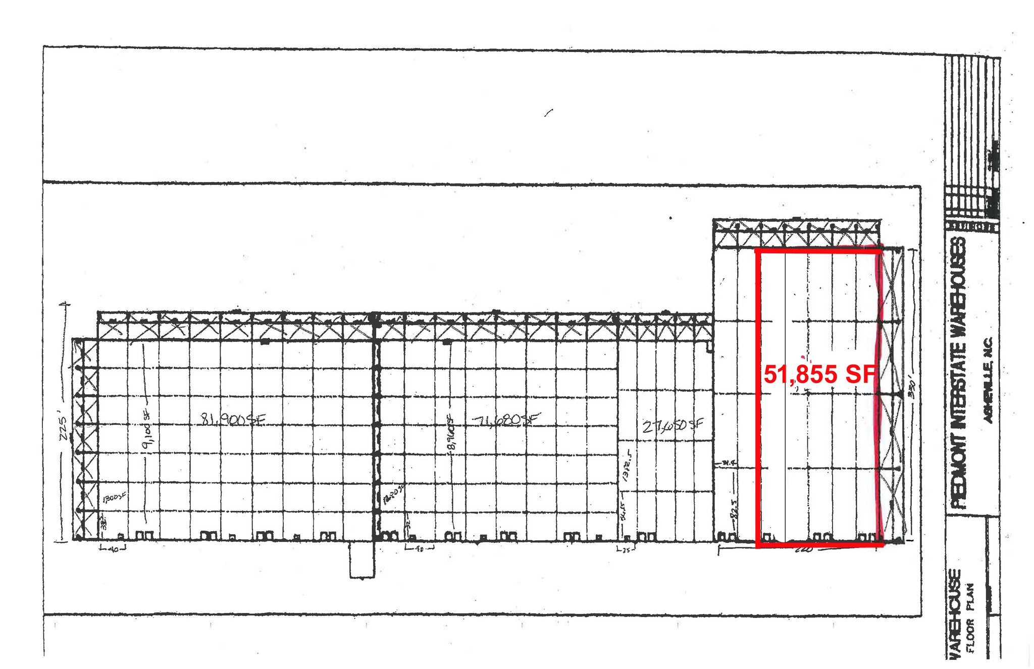 535 Cane Creek Industrial Par Rd, Fletcher, NC à louer Plan d’étage- Image 1 de 1