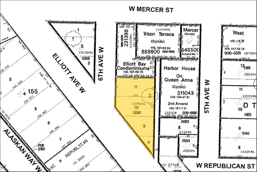 500 Elliott Ave W, Seattle, WA for lease - Plat Map - Image 2 of 13