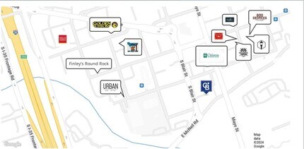 103 W Bagdad Ave, Round Rock, TX - AERIAL  map view