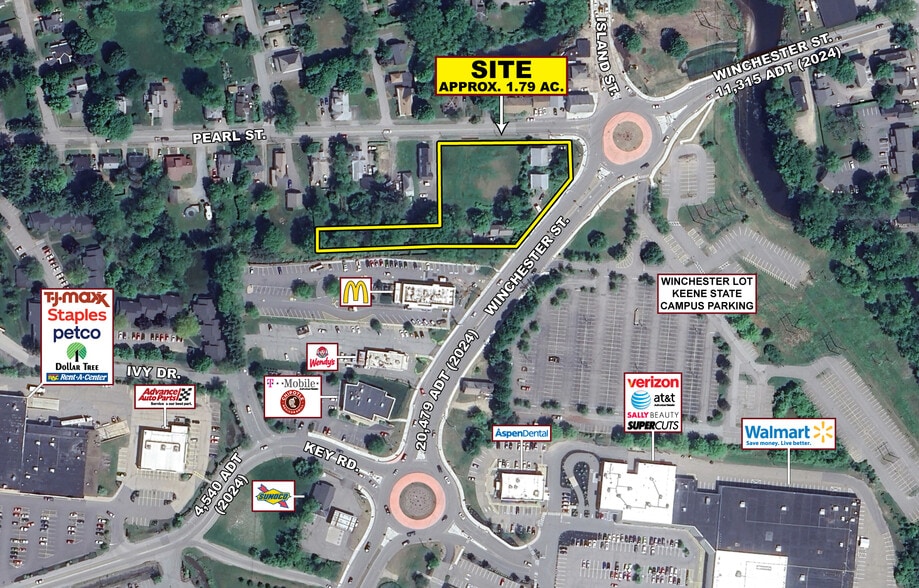 347-371 Pearl St, Keene, NH for lease - Aerial - Image 1 of 1