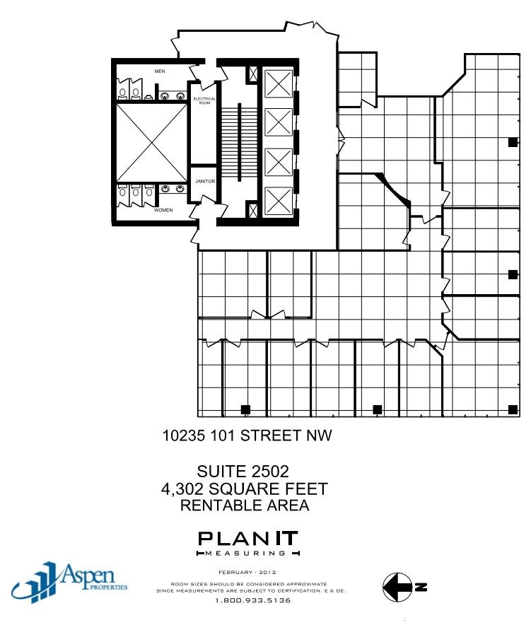 10235 101st St NW, Edmonton, AB à louer Plan d’étage- Image 1 de 1