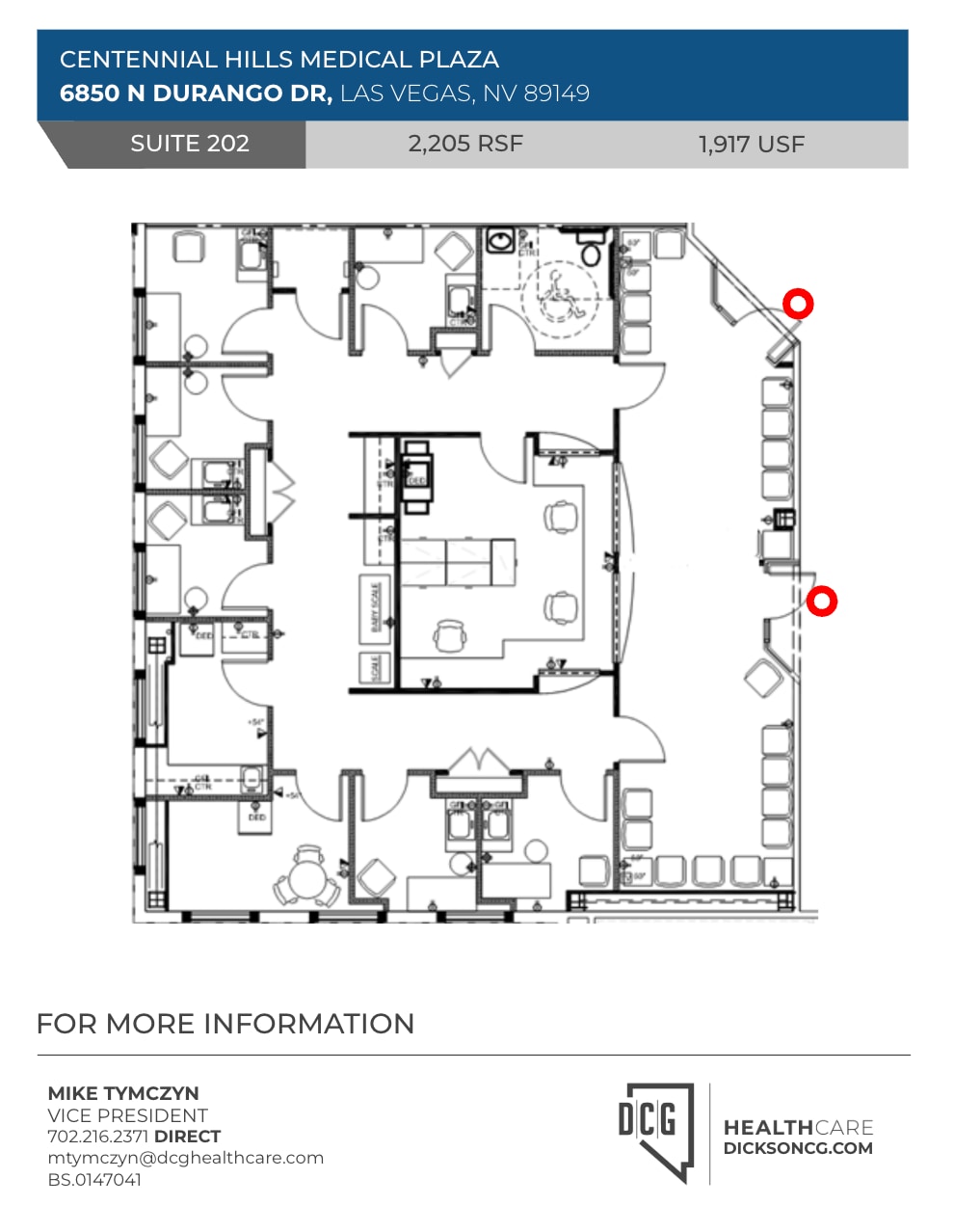 6850 N Durango Dr, Las Vegas, NV à louer Plan d’étage- Image 1 de 1