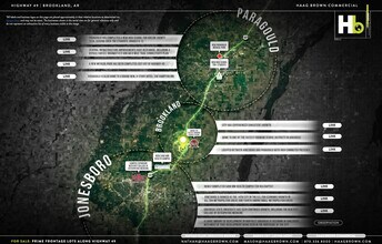 101 Darr St, Brookland, AR - AÉRIEN  Vue de la carte