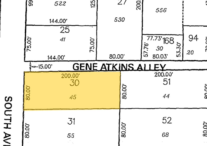 45 South Ave SE, Marietta, GA for lease - Plat Map - Image 2 of 18