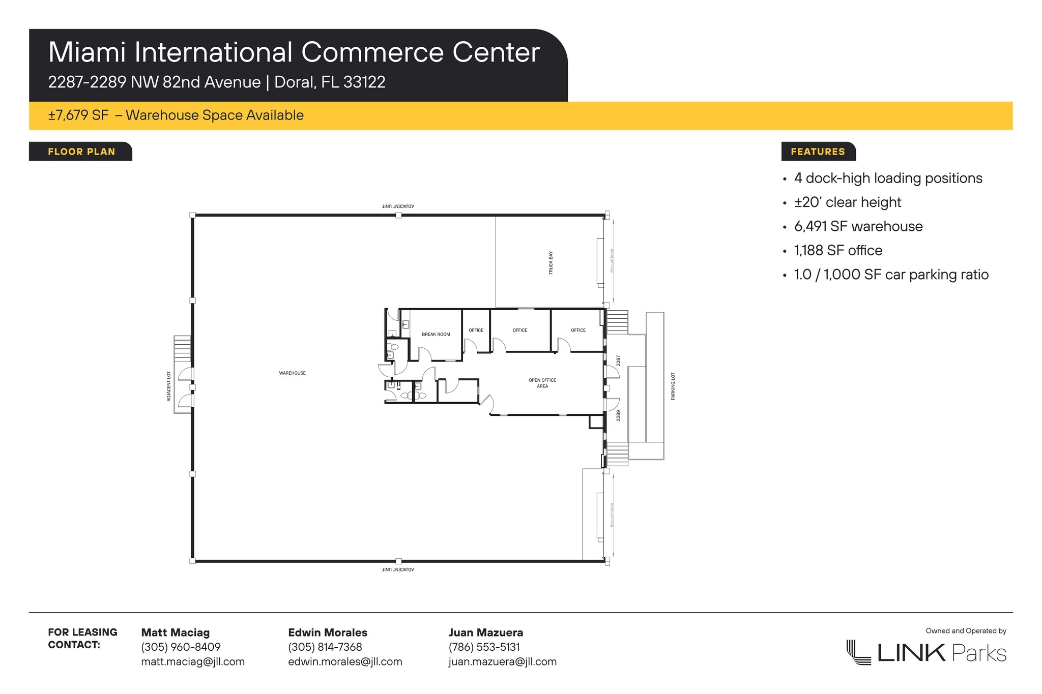 7950-7966 NW 14th St, Miami, FL for lease Site Plan- Image 1 of 12