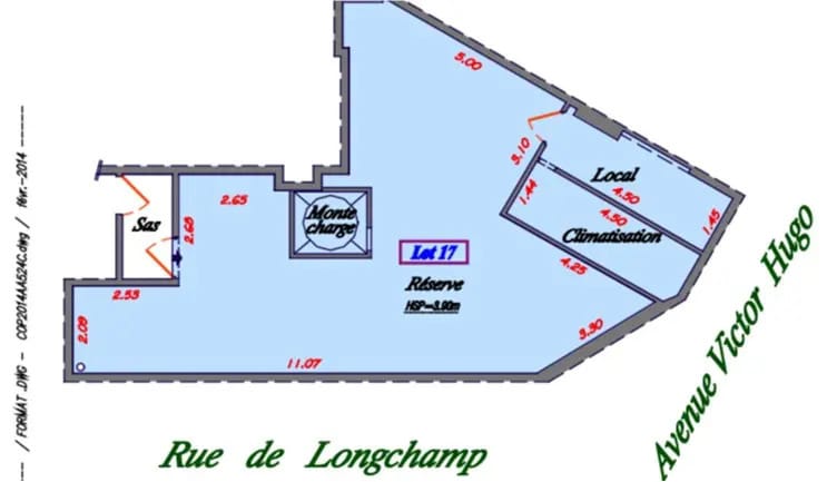 Commerce de détail dans Paris à louer - Plan d’étage - Image 3 de 3