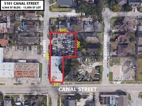 5101 Canal St, Houston, TX - Aerial  map view