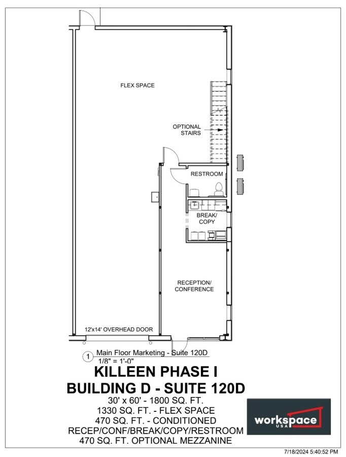 704 Progress Dr, Killeen, TX 76543 - Unité 120D -  - Plan d’étage - Image 1 of 2