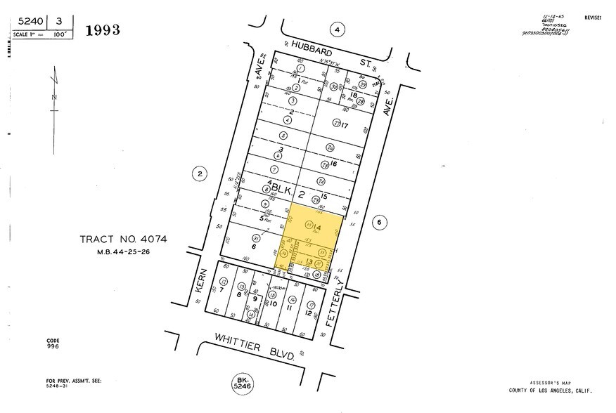 753-759 S Fetterly Ave, Los Angeles, CA à louer - Plan cadastral - Image 2 de 10