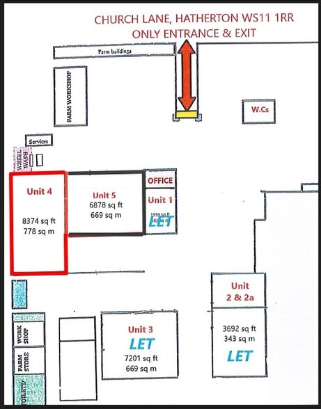 Church Ln, Cannock for lease - Site Plan - Image 3 of 3