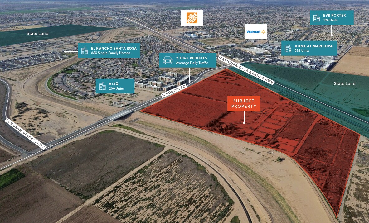 Casa Grande Hwy & Porter Rd, Maricopa, AZ for sale Primary Photo- Image 1 of 5