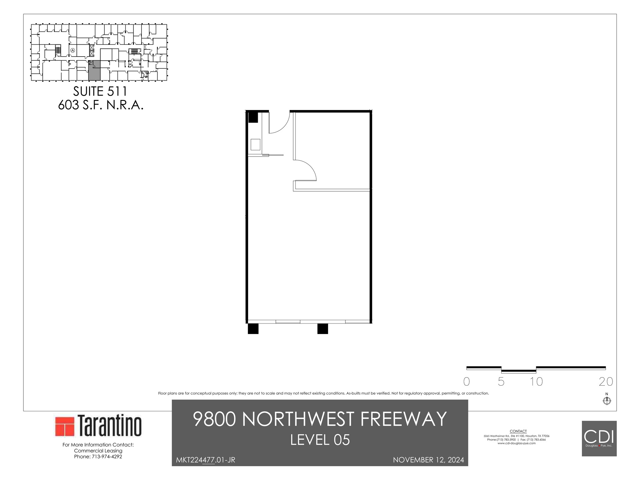 9800 Northwest Fwy, Houston, TX à louer Plan de site- Image 1 de 1