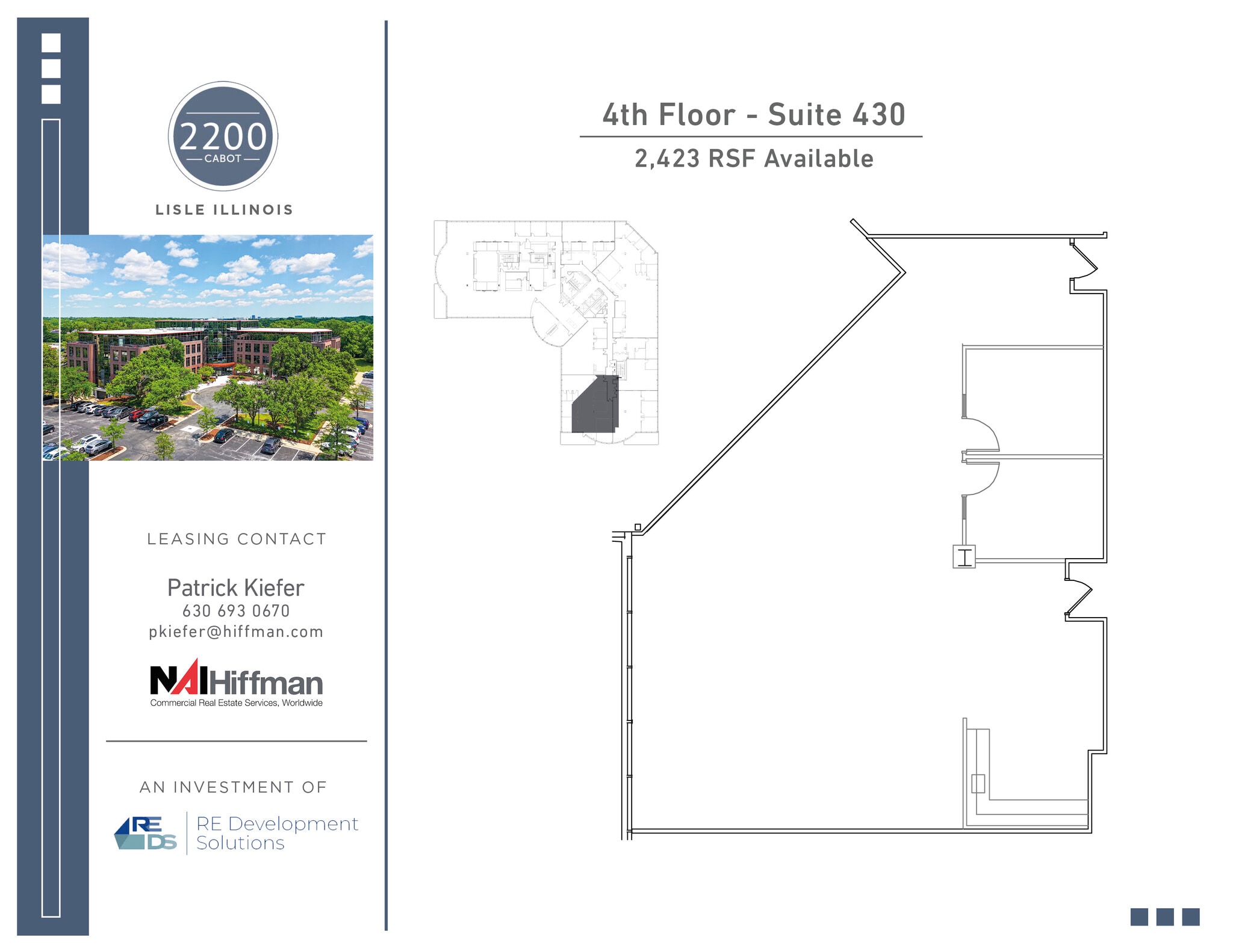 2200 Cabot Dr, Lisle, IL à louer Plan d’étage- Image 1 de 1