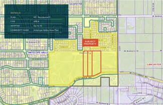 Plus de détails pour Columbia Way & 42nd St, Quartz Hill, CA - Terrain à vendre