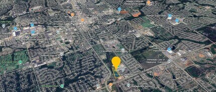 Thomas Dr & Garage Dr, Edmond, OK - AERIAL map view