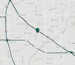 15905-16107 Commerce Way, Cerritos, CA - AÉRIEN  Vue de la carte