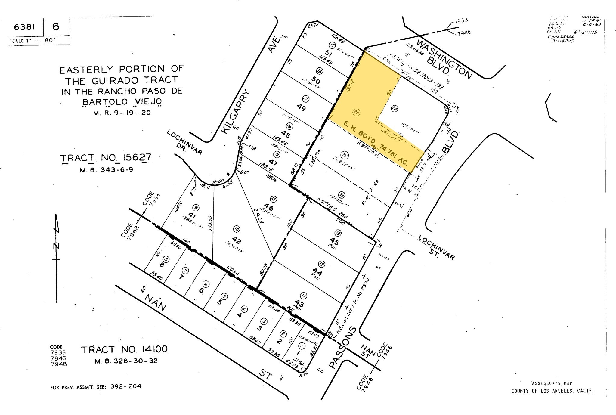 Washington Blvd, Pico Rivera, CA à vendre Plan cadastral- Image 1 de 1