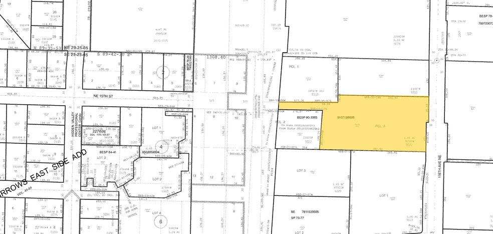 1515 116th Ave NE, Bellevue, WA for lease - Plat Map - Image 2 of 9