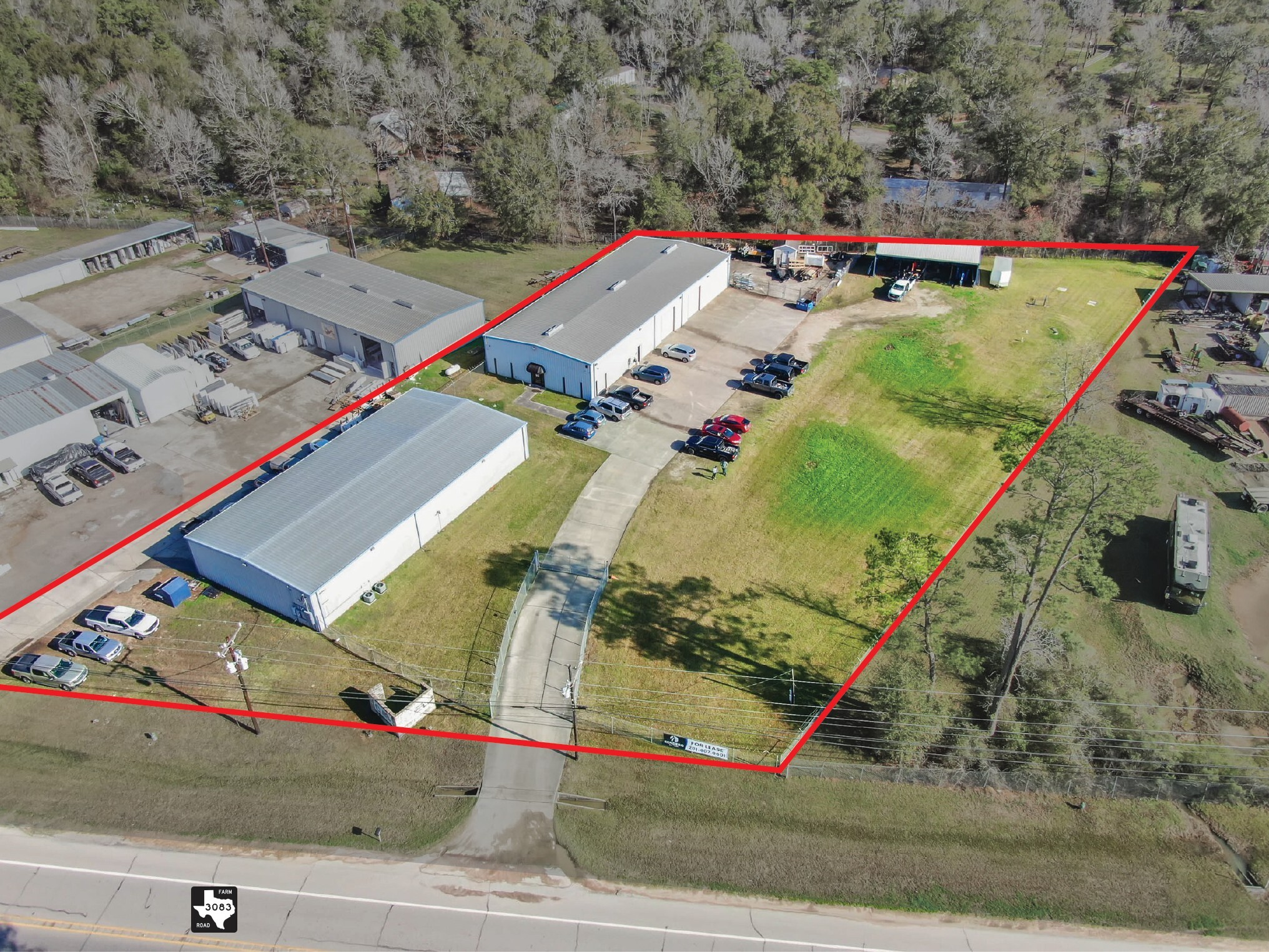 12003 FM 3083 Rd, Conroe, TX for lease Aerial- Image 1 of 25