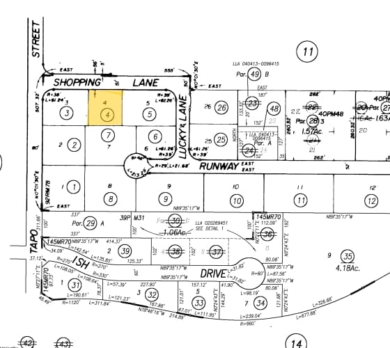 4450 Shopping Ln, Simi Valley, CA for sale - Plat Map - Image 2 of 4