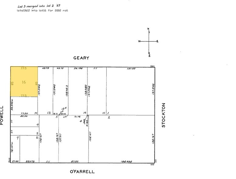 291 Geary St, San Francisco, CA à louer - Plan cadastral - Image 3 de 10