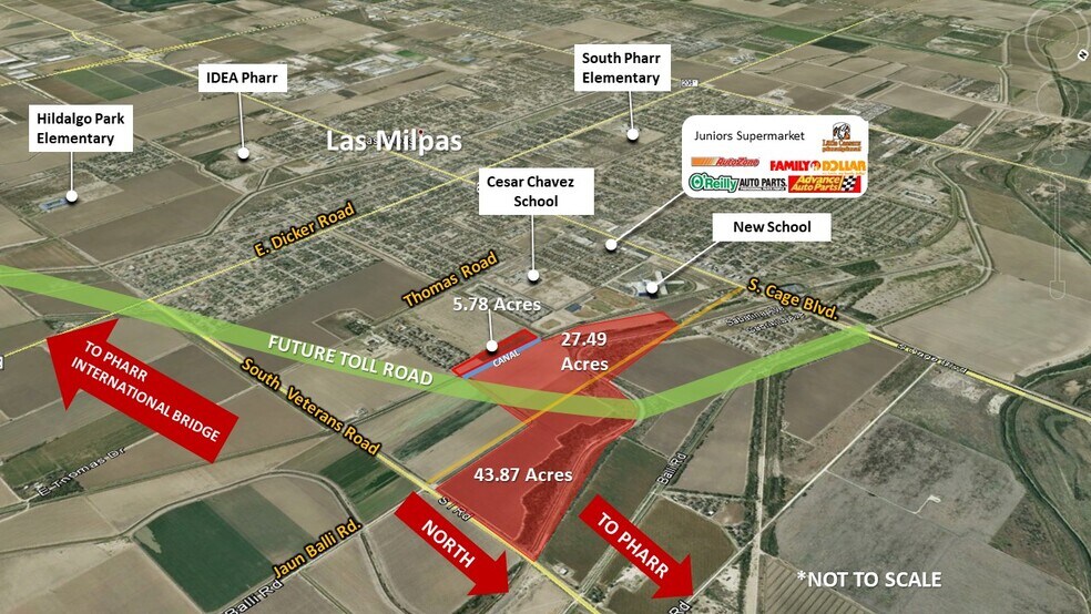 I Road & Juan Balli Rd, Pharr, TX for sale - Building Photo - Image 2 of 4