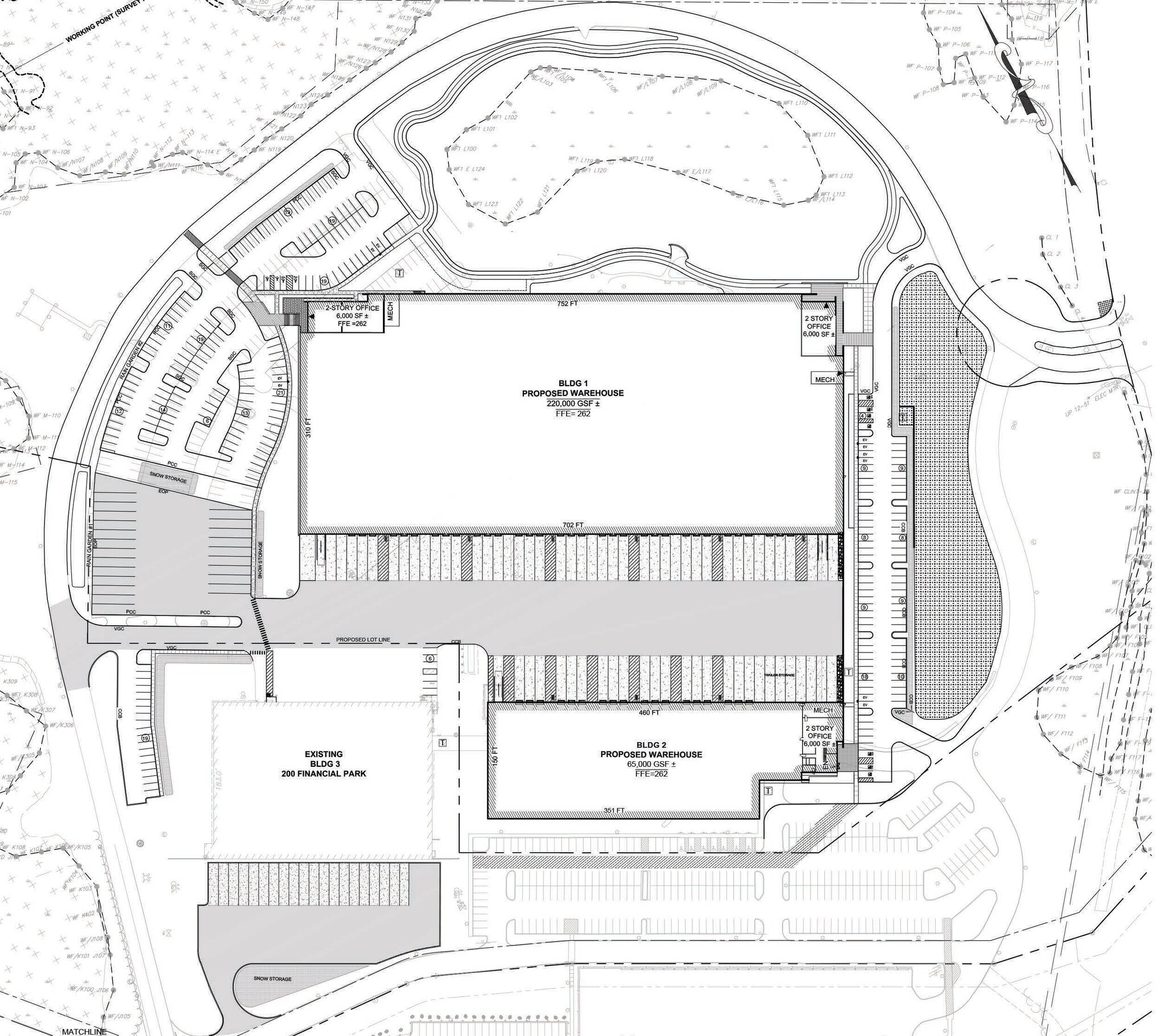 100 Financial Park, Franklin, MA for lease Site Plan- Image 1 of 1