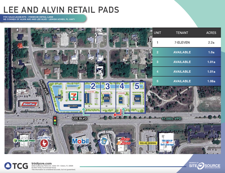 Lee Blvd, Lehigh Acres, FL à vendre - Plan de site - Image 2 de 3