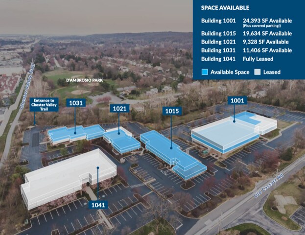 1015 Old Cassatt Rd, Berwyn, PA à vendre - Photo du bâtiment - Image 2 de 10