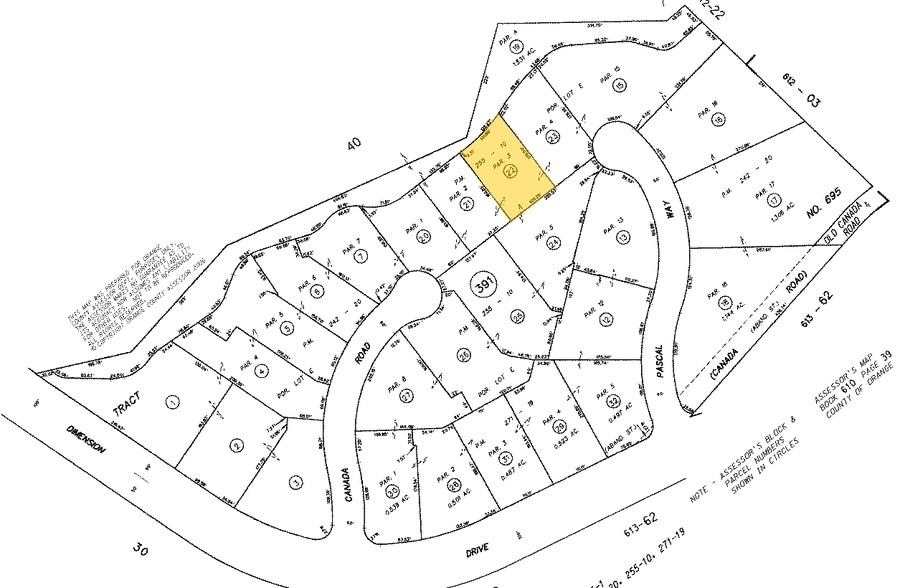 20551 Pascal Way, Lake Forest, CA for lease - Plat Map - Image 2 of 3