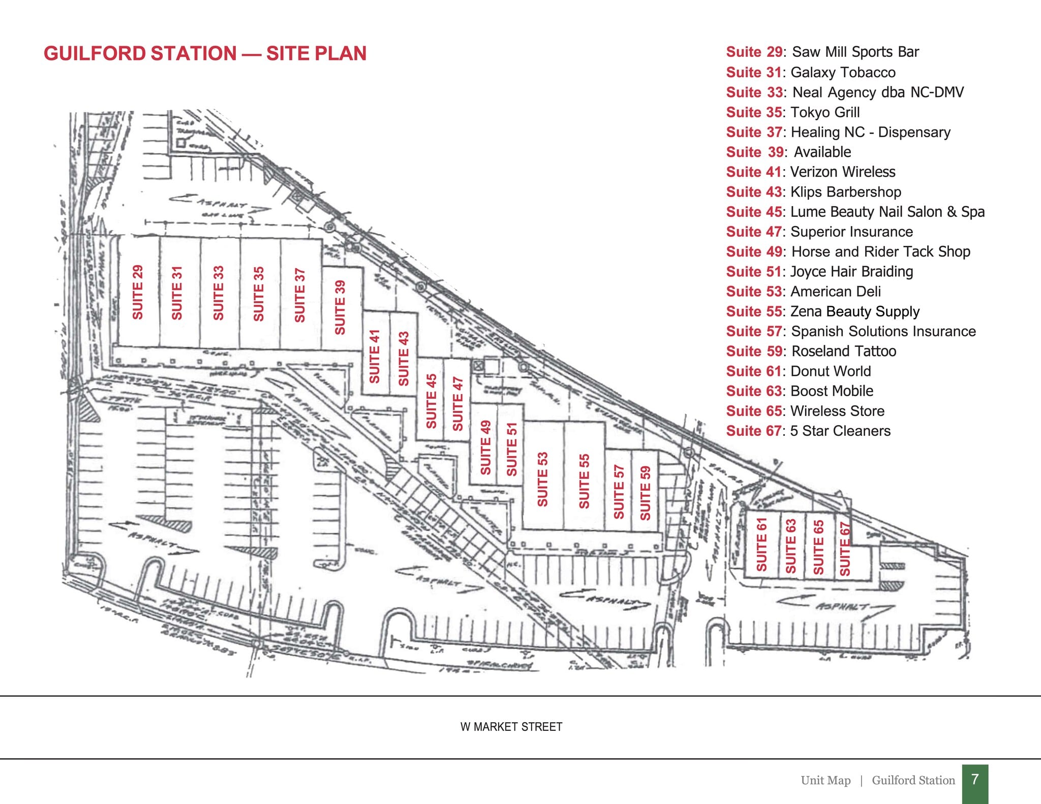 5529-5559 W Market St, Greensboro, NC for lease Site Plan- Image 1 of 1
