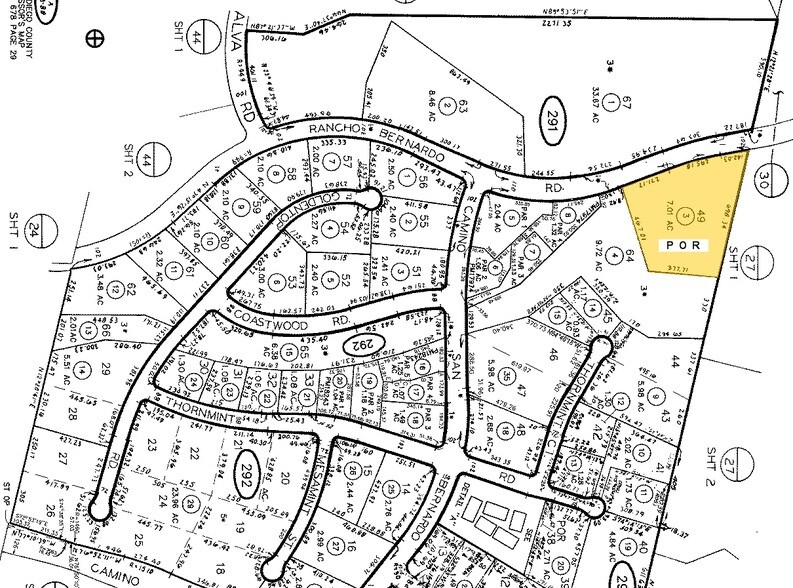 10815 Rancho Bernardo Rd, San Diego, CA à louer - Plan cadastral - Image 2 de 6