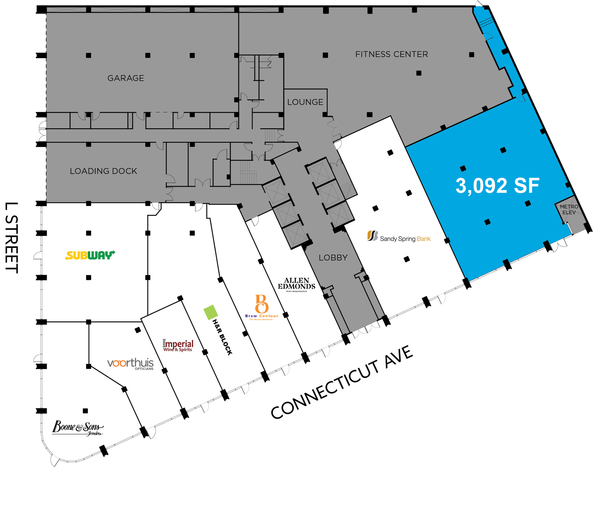 1025 Connecticut Ave NW, Washington, DC à louer Plan d  tage- Image 1 de 1