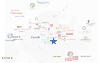 5945 Elementary Way, Ooltewah, TN - AÉRIEN Vue de la carte