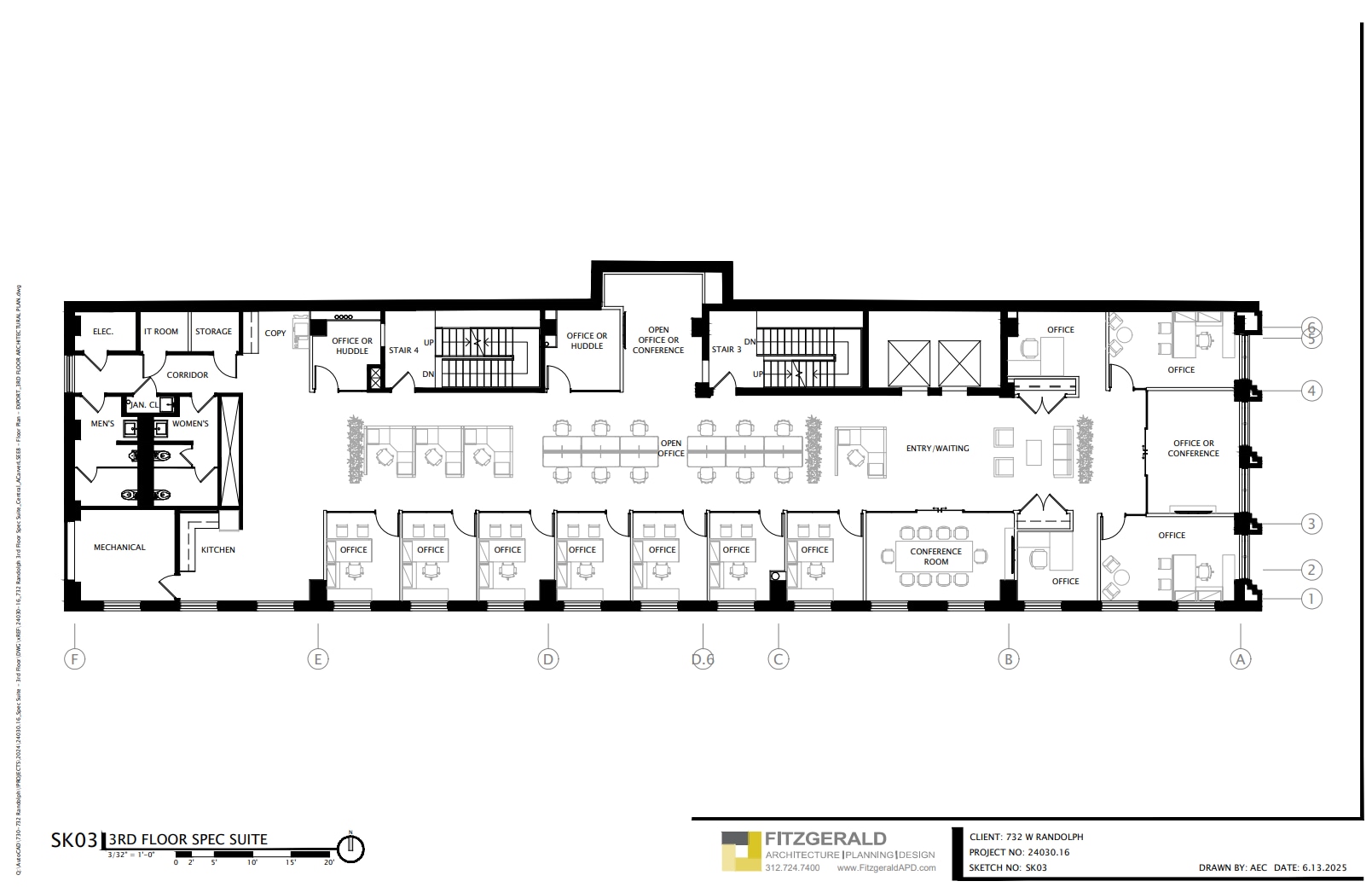 732 W Randolph St, Chicago, IL à louer Plan d’étage- Image 1 de 1