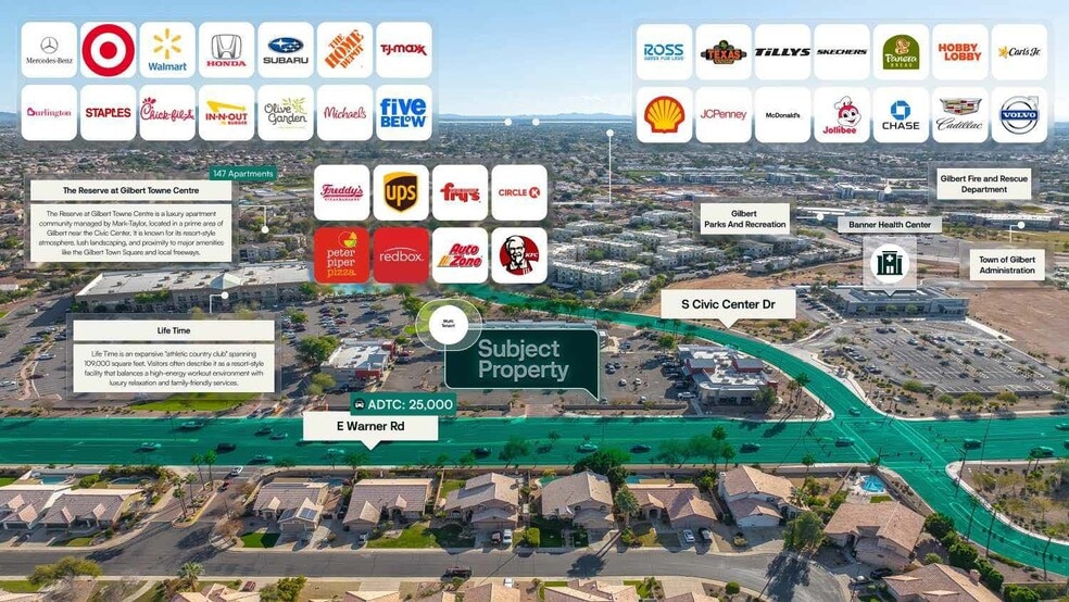 263 E Warner Rd, Gilbert, AZ à vendre - Aérien - Image 3 de 3