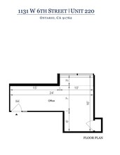 1131 W 6th St, Ontario, CA for lease Floor Plan- Image 1 of 1