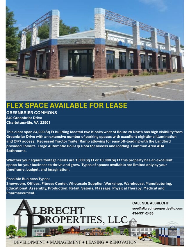 More details for 340 Greenbrier Dr, Charlottesville, VA - Flex for Lease