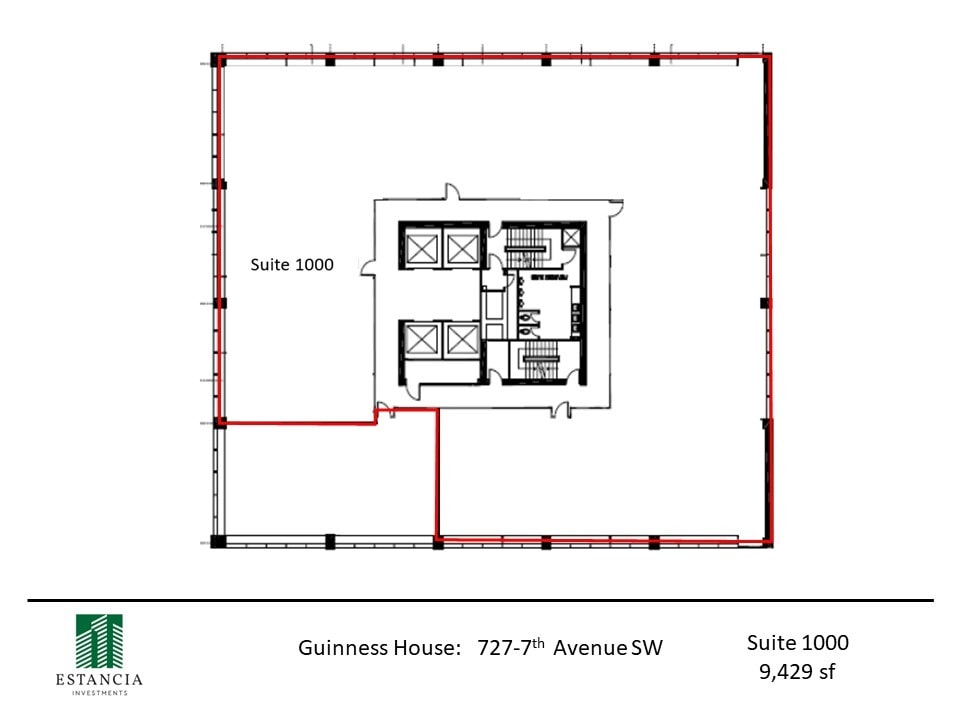 727 7th Ave SW, Calgary, AB for lease Floor Plan- Image 1 of 1