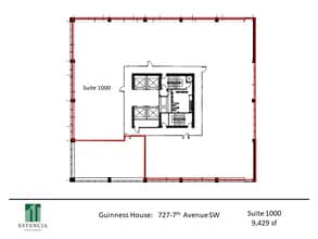 727 7th Ave SW, Calgary, AB for lease Floor Plan- Image 1 of 1