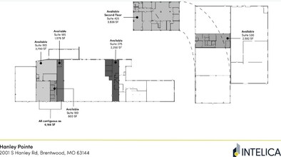 2001 S Hanley Rd, Brentwood, MO à louer Plan d’étage- Image 1 de 1